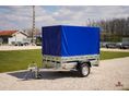 MARTZ Új 201 Prémium laprugós utánfutó ponyvával rendszámmal bruttó 717.000.-Ft