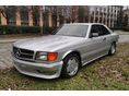 MERCEDES-BENZ W 126 500 SEC AMG-japán import-eredeti cikkszámos alkatrészek-bordó belső