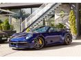 PORSCHE 911 Cabrio Turbo S PDK Gentian Blue Metallic AKRAPOVIC ++ Azonnal elvihető ++