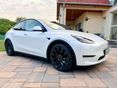 TESLA MODEL Y Performance AWD (Automata) FEHÉR- FEHÉR. Vonóhorog. FULL garancia. 37e km.. SÉRÜLÉSMENTES. RITKASÁG!