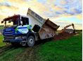 SCANIA P 380 / Lohr / Two-way side tipper truck