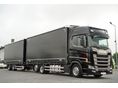 SCANIA S 500 / ZESTAW TANDEM 120 M3 / PRZEJAZDOWY / FIRANKA / 7.7 M +