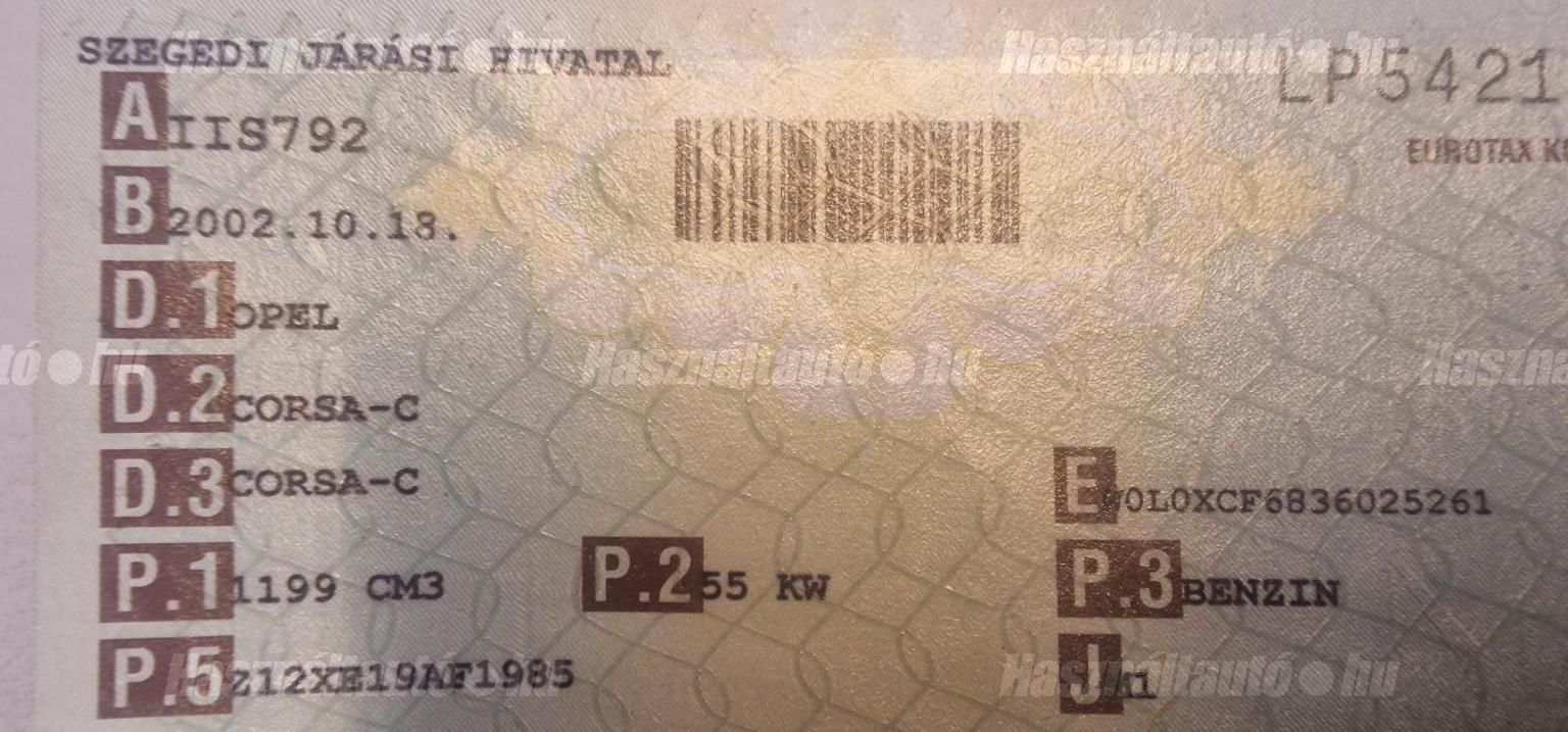 OPEL CORSA C 2002/10 - 1