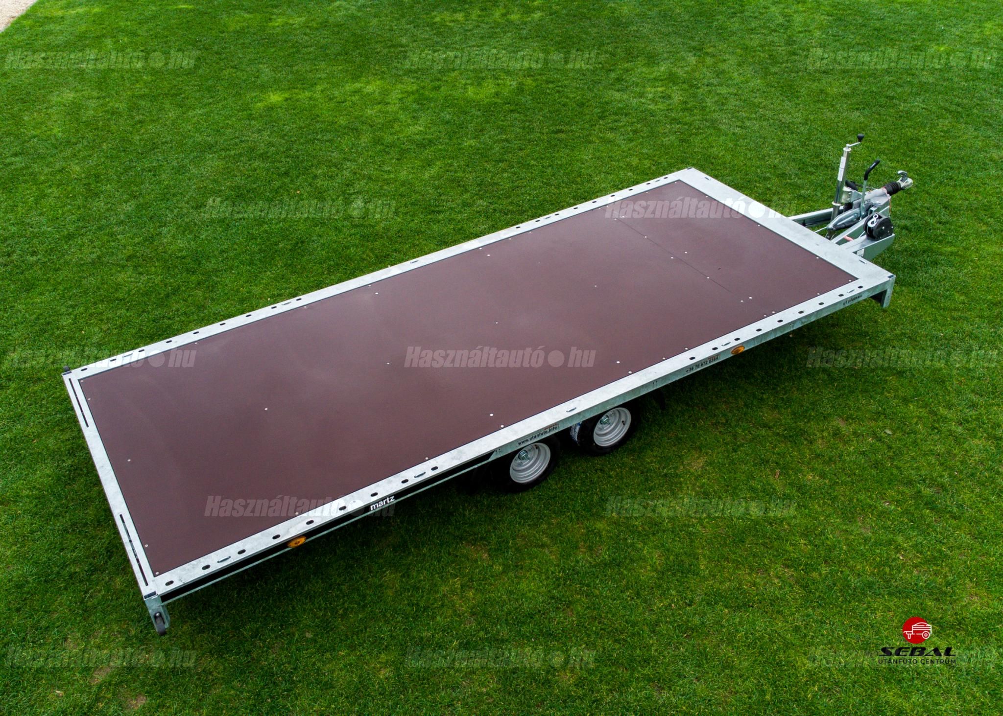 Új Martz GT PLATEAU 500 - 5 méteres (3000 kg) autószállító utánfutó