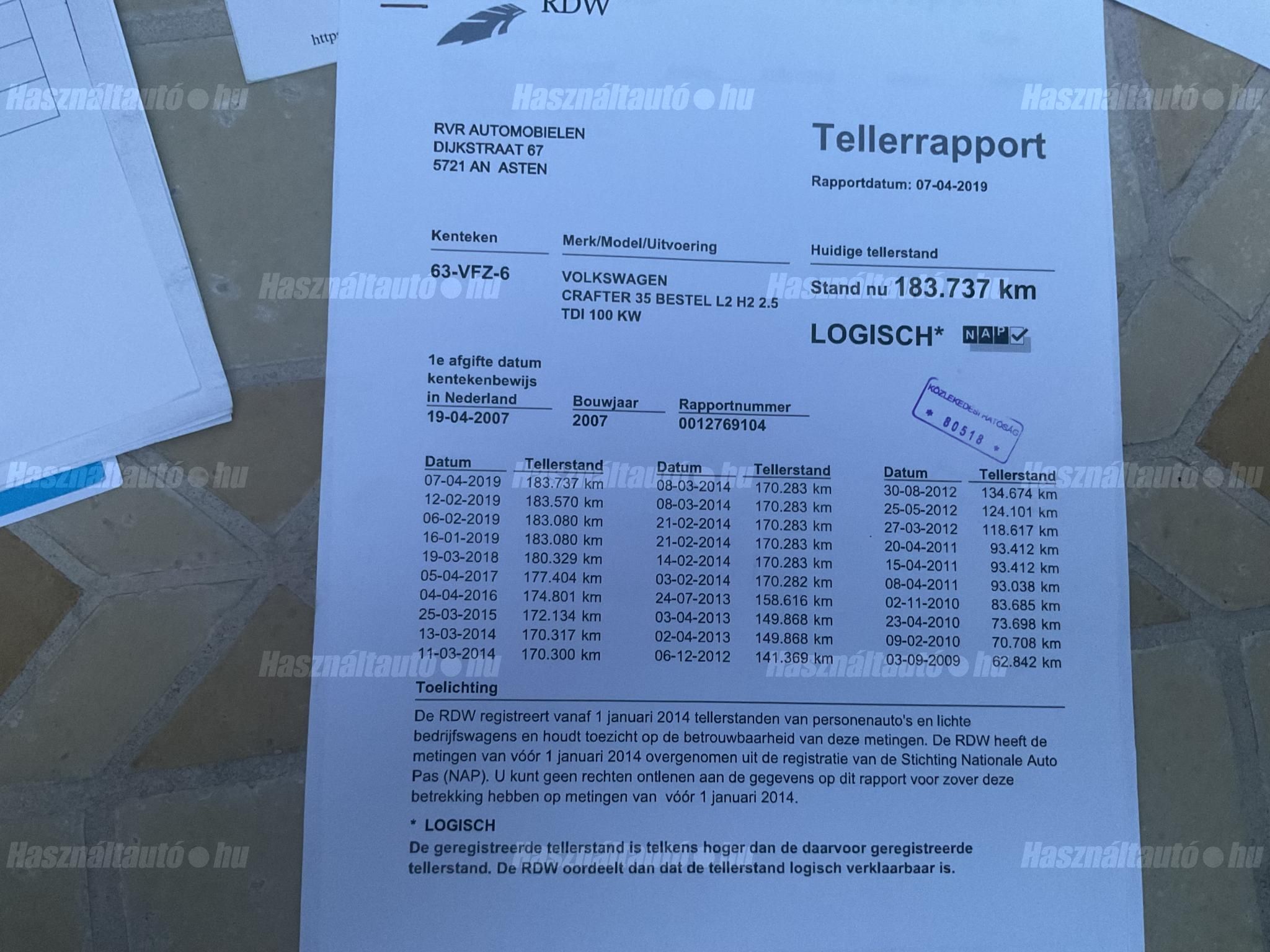 VOLKSWAGEN CRAFTER 2007 - 1