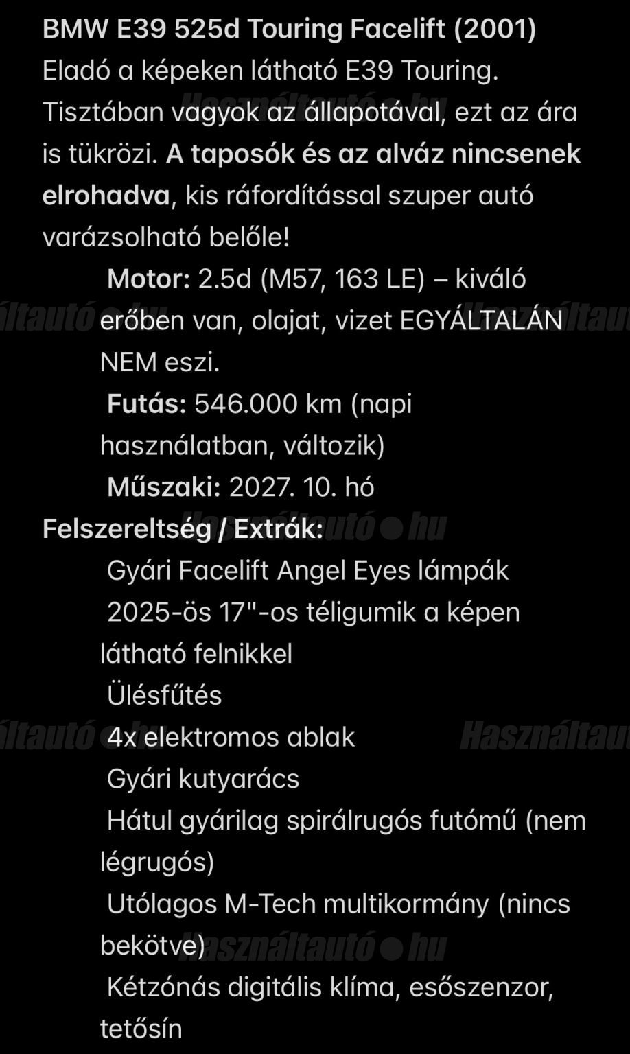 BMW 5-ÖS SOROZAT 2001 - 1