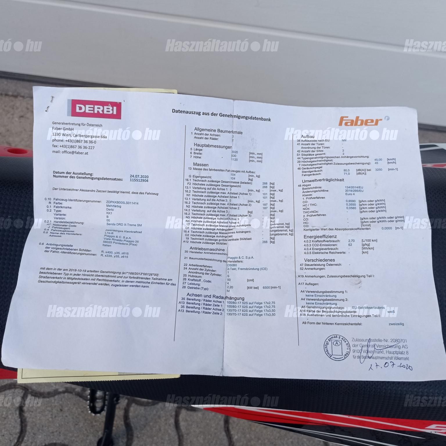 Eladó DERBI SENDA DRD 50 49 cm³ (2020) Motorkerékpár | Használtautó.hu