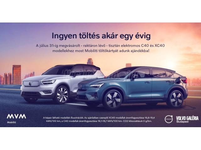 VOLVO XC40 Recharge Extended Range Plus Készletről!