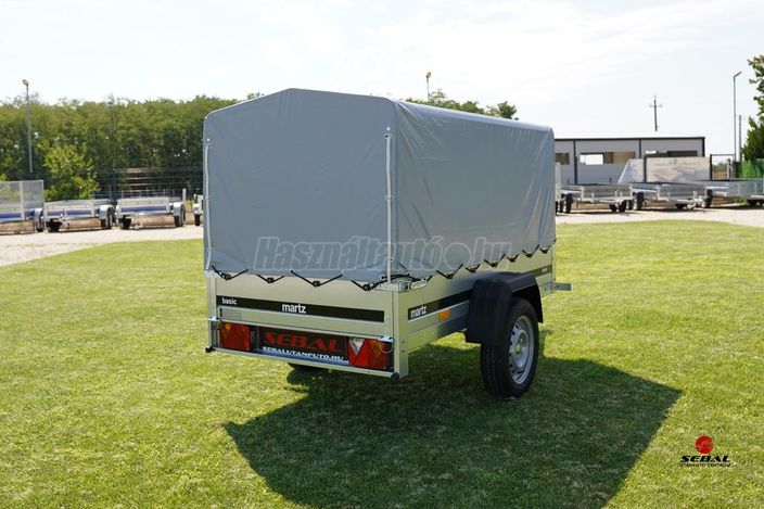 Új Basic 200 utánfutó rendszámmal, 80 cm-es ponyvával (110 cm) csak 479.000 Ft
