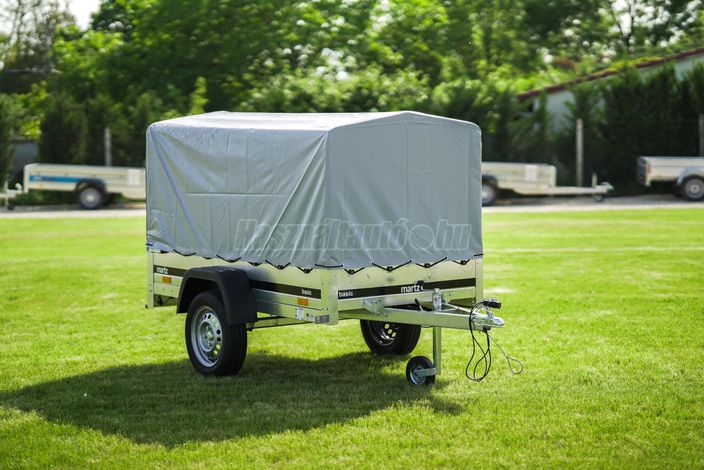 Új Basic 200 utánfutó rendszámmal, 80 cm-es ponyvával (110 cm) csak 479.000 Ft