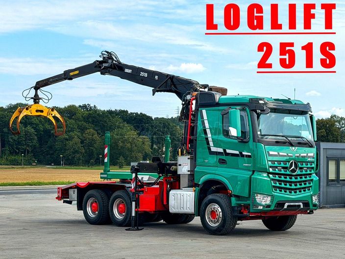 MERCEDES-BENZ AROCS 3363 *HOLZTRANSPORTER * LOGLIFT 251S /6x4