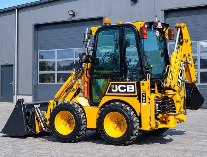 JCB 1CX .kombigép.rendszám. villával. fűtött fülkés