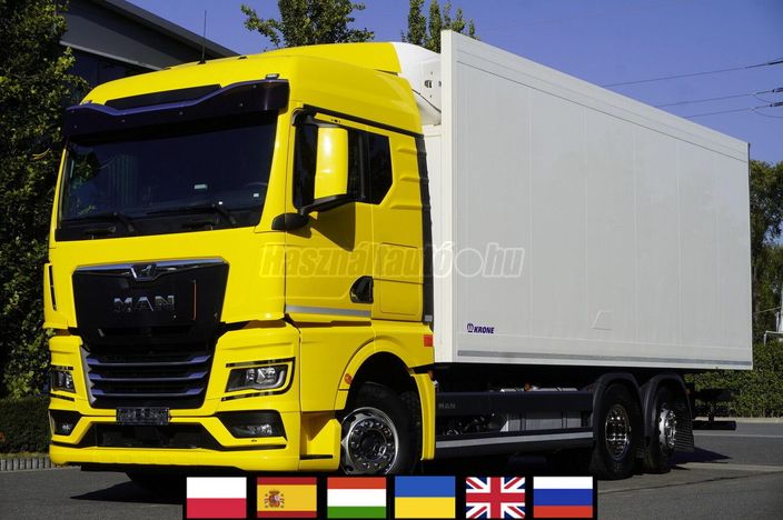 MAN TGX 26.510 6×2-4 / Krone 19 EPAL refrigerator / Doppelstock / Ca