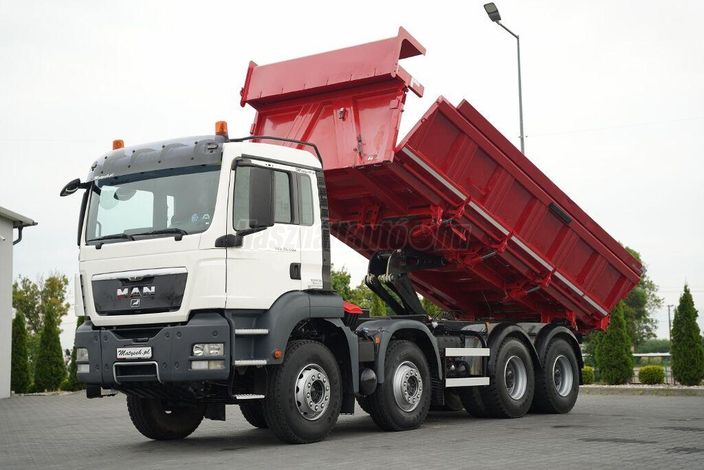 MAN TGS 35.400 / 8X4 / WYWROTKA 2 STRONNA / HYDROBURTA / MEILLER / A