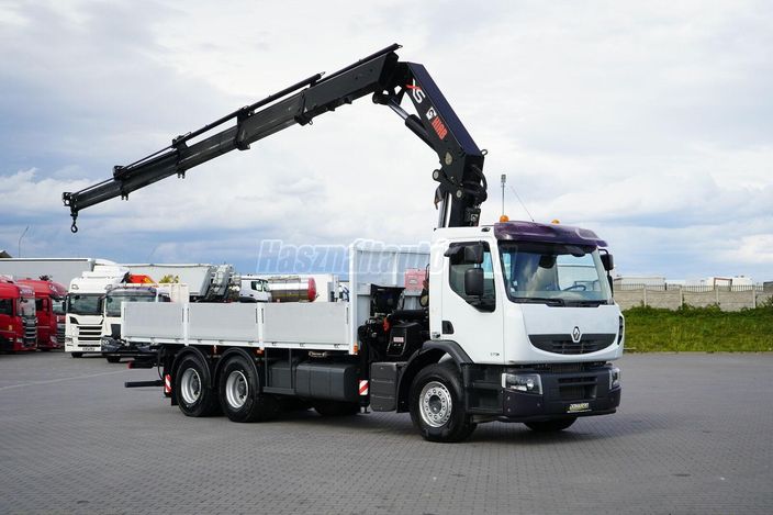 RENAULT PREMIUM / 370 / 6 X 4 / SKRZYNIOWY + HDS / HIAB 377 EP - 4 / PIL