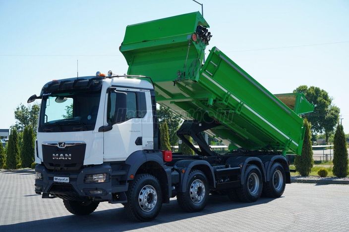 MAN TGS 35.470 / 8x4 / WYWROTKA 2 STRONNA / HYDROKLAPA / HYDROBURTA