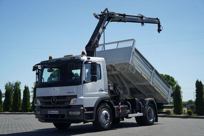 MERCEDES-BENZ ATEGO 15.24 / 4X2 / WYWROTKA + HDS HIAB 088 BS-2  /  ROTATOR / M