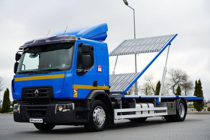 RENAULT D WIDE 380 DE11 / 4X2 / LAWETA 8 M / AUTOTRANSPORTER /  PODEST /