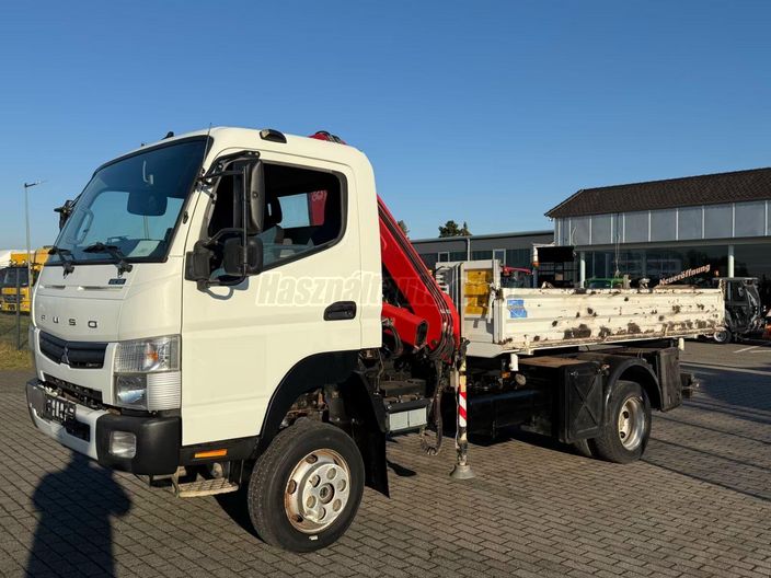 EGYEDI Mitsubishi Fuso Canter 6C18 3-way tipper truck+ Crane