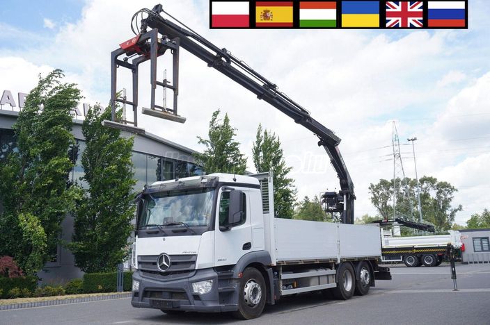 MERCEDES-BENZ 2540 6x2 / 170 tys. km / HDS HIAB X-Duo 178