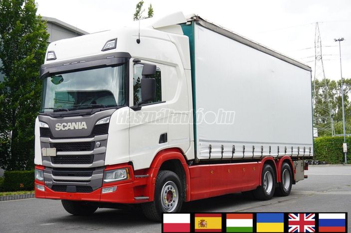 SCANIA R540 6x2 / Firanka 19 EPAL / Ładowność 16 t / DMC 68 t