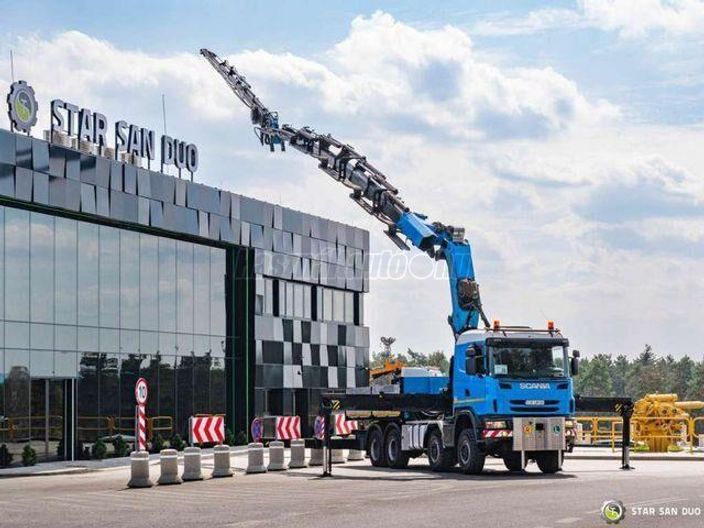 SCANIA G440 8x8 PALFINGER PK 100002 FLY JIB WINCH CRAN