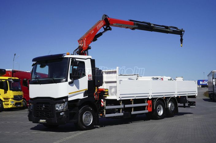 RENAULT C 430 / 6 X 2 / E 6 / SKRZYNIOWY + HDS / FASSI F 195 / ROTATOR /