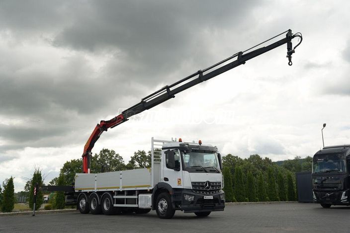 MERCEDES-BENZ AROCS 3246 / TRIDEM / 8X4 /  SKRZYNIOWY - 7.3 M / MOCNA PODŁOGA