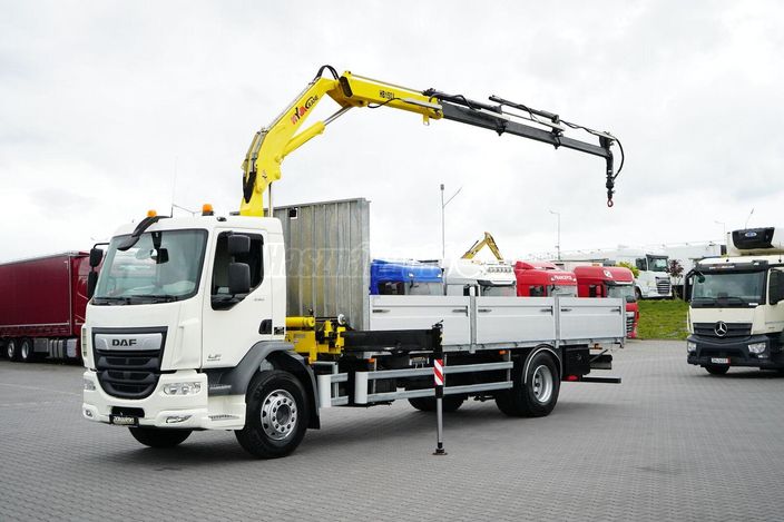 DAF LF / 250 / SKRZYNIOWY + HDS / HYVA HB-150 / PILOT / ROTATOR