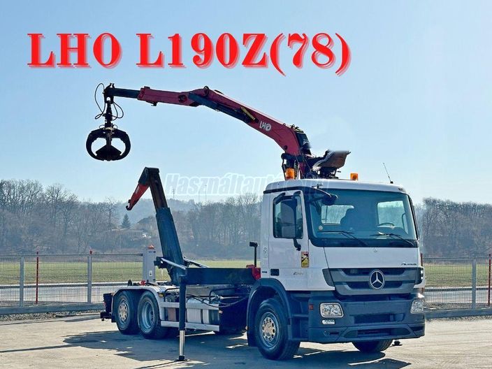 MERCEDES-BENZ ACTROS 2544 * ABROLLKIPPER * LHO L190Z(78) * TOP