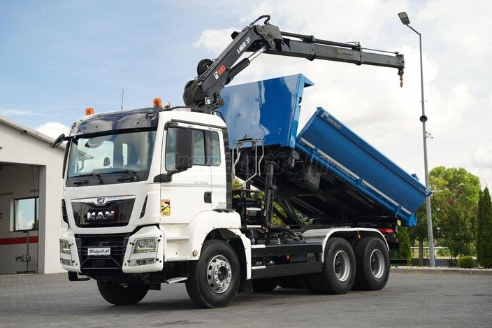 MAN TGS 33.420 / 6x4 / WYWROTKA 3 STRONNA / 2x HYDROBURTA  + HDS HIA