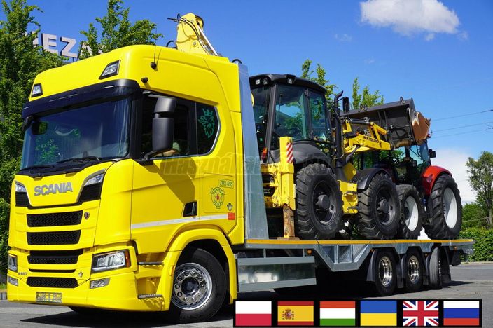 SCANIA R650 V8 8×4/4 / NEW galvanized Tow truck 955 cm / Retarder / ste