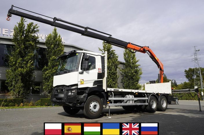 RENAULT C380 DTI 11 6x4 / Fassi F235A.0.24 E crane / 150 tho. km!