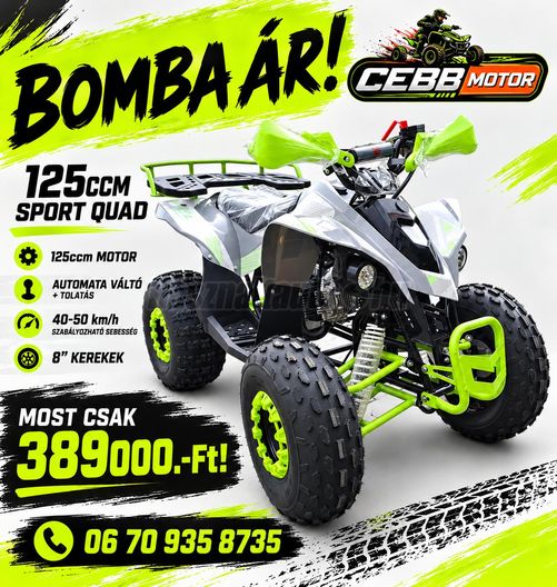 XMOTOS 125ccm Sport Quad. új! . Automata!