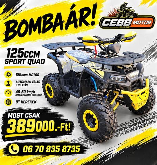 XMOTOS 125ccm Sport Quad. új! . Automata!
