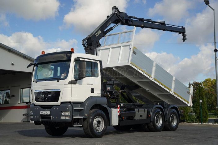 MAN TGS 33.360 / 6x4 / WYWROTKA - 5.7 M + HDS HIAB XS 122 HIDUO / MA