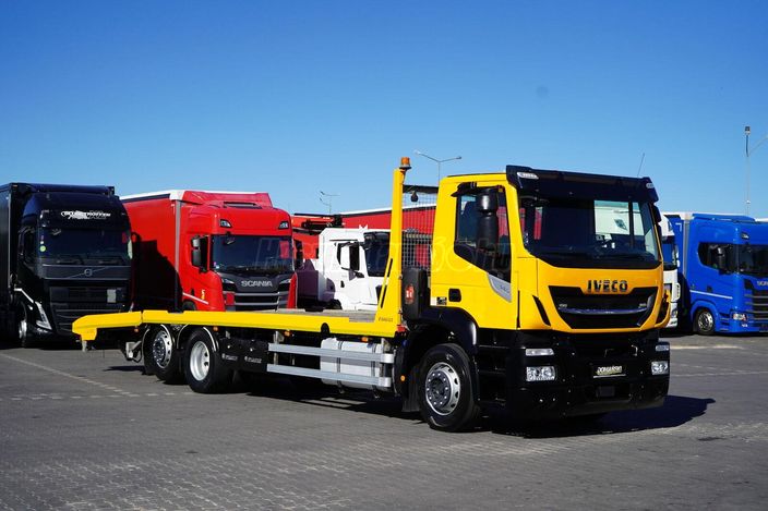 IVECO STRALIS / 360 / E 6 / ACC / 6 X 2 / LAWETA / DŁ. 9.4 M / ŁAD. 12