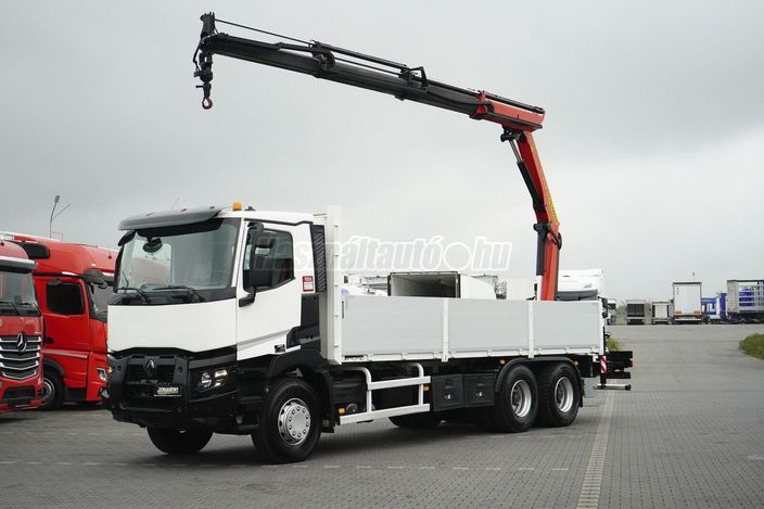 RENAULT C 380 / 6 X 4 / SKRZYNIOWY + HDS / PALFINGER PK 18002 / PILOT /