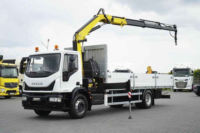 IVECO EUROCARGO / 180-250 / SKRZYNIOWY + HDS / HYVA HC - 153 / ROTATOR