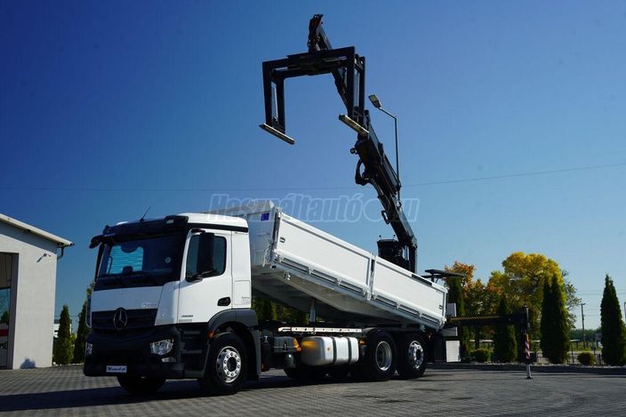 MERCEDES-BENZ AROCS 2536 / 6x2 / WYWROTKA 3 STRONNA - 6.6 M / HDS HIAB 177 K p