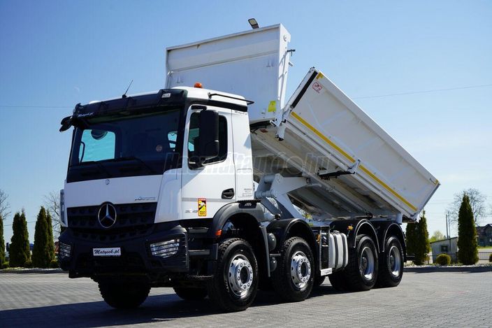MERCEDES-BENZ AROCS 3243 / 8x4 / WYWROTKA DWUSTRONNA 6.1 M / HYDROBURTA / BORD