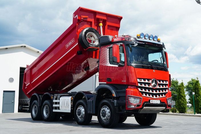 MERCEDES-BENZ AROCS 4145 / 8x8 / WYWROTKA TYLNOZSYPOWA / SKIBICKI / EURO 6