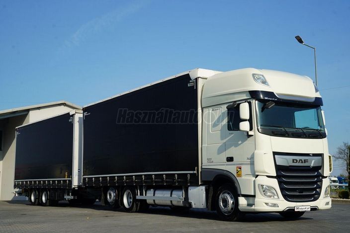 DAF XF 530 / ZESTAW TANDEM / 120 M3 / PRZEJAZDOWY / 6x2 / FIRANKA /