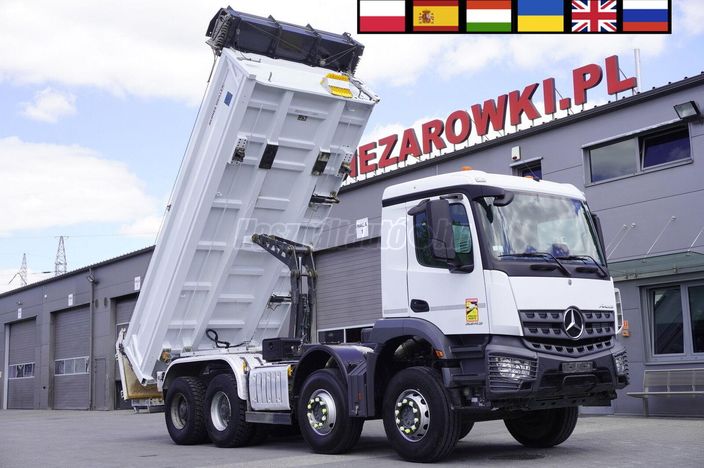 IVECO Arocs 3243 8x4 / 130 tho. km! / Meiller 2-way tipper / Bortmatic