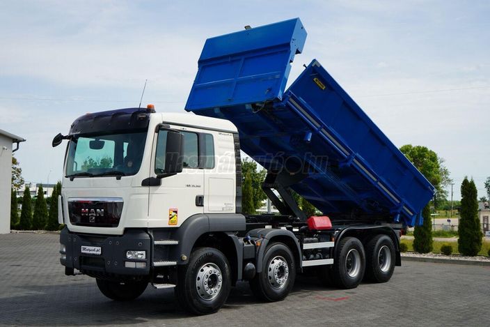MAN TGS 35.360 / 8X4 / WYWROTKA 2 STRONNA / HYDROBURTA / GARNIER / A