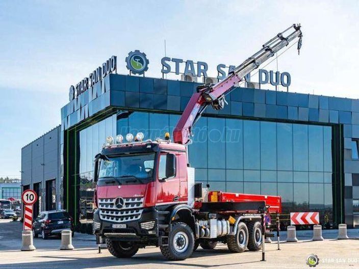 MERCEDES-BENZ AROCS 3345 6x6 HMF 3220 Winch Crane tipper