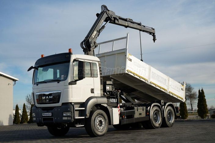 MAN TGS 33.360 / 6x4 / WYWROTKA TYLNOZSYPOWA 5.8 M + HDS HIAB XS 122