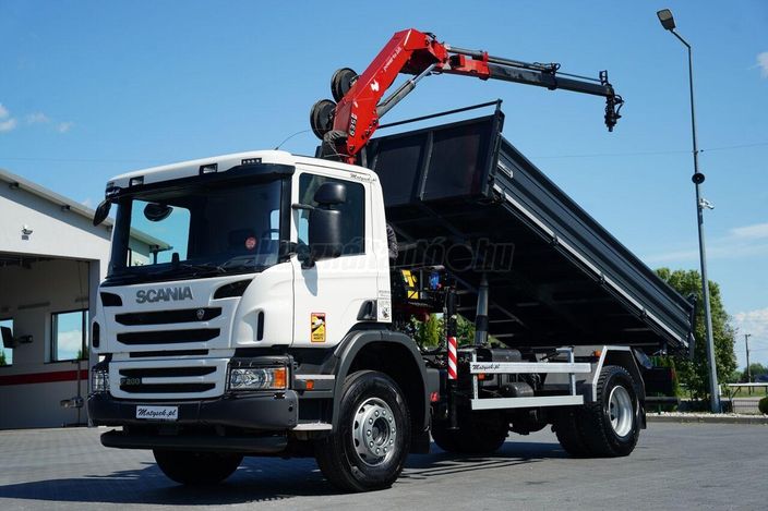 SCANIA P 280 / 4X2 / WYWROTKA + HDS HMF 635 K2 / STEROWANIE RADIOWE / R