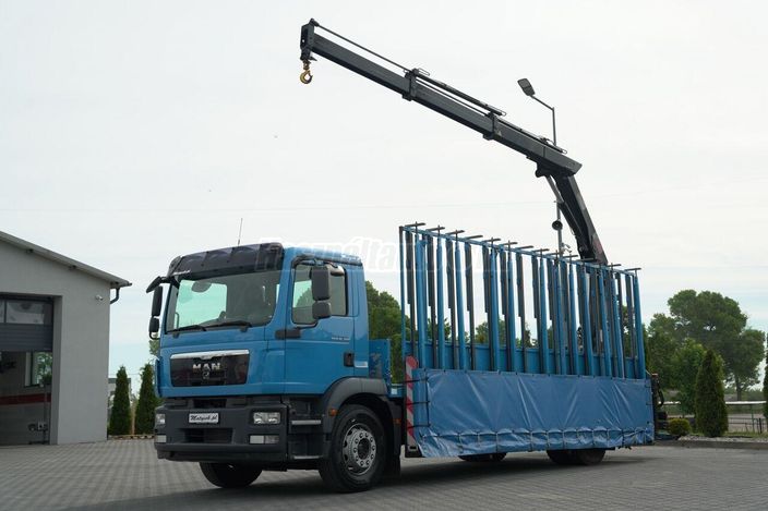 MAN TGM 18.290 / 4X2 / DO PRZEWOZU SZKŁA / HDS HIAB 122 E-2 / PLATFO