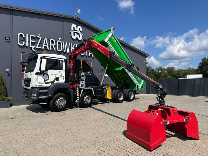 MAN TGS TGX 35.400 // 8x4 // E5 // wywrotka kiper + HDS z czerpakiem